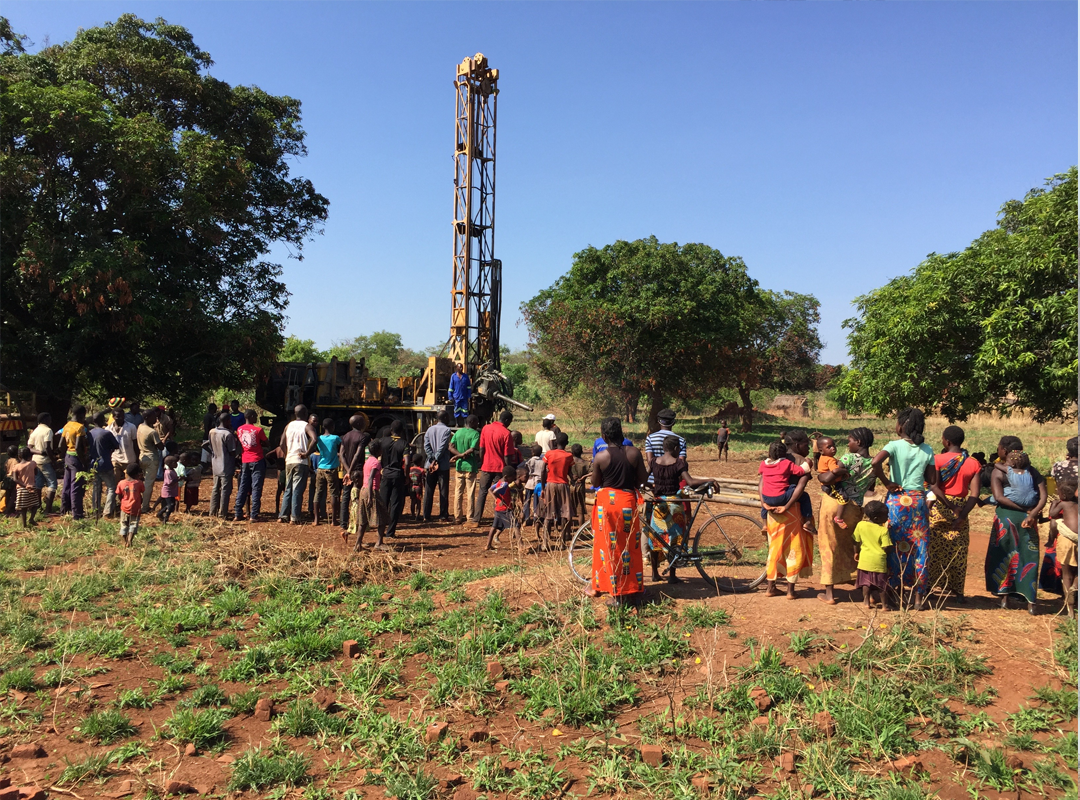 Malonga-Well Well Drilling - Malonga Village